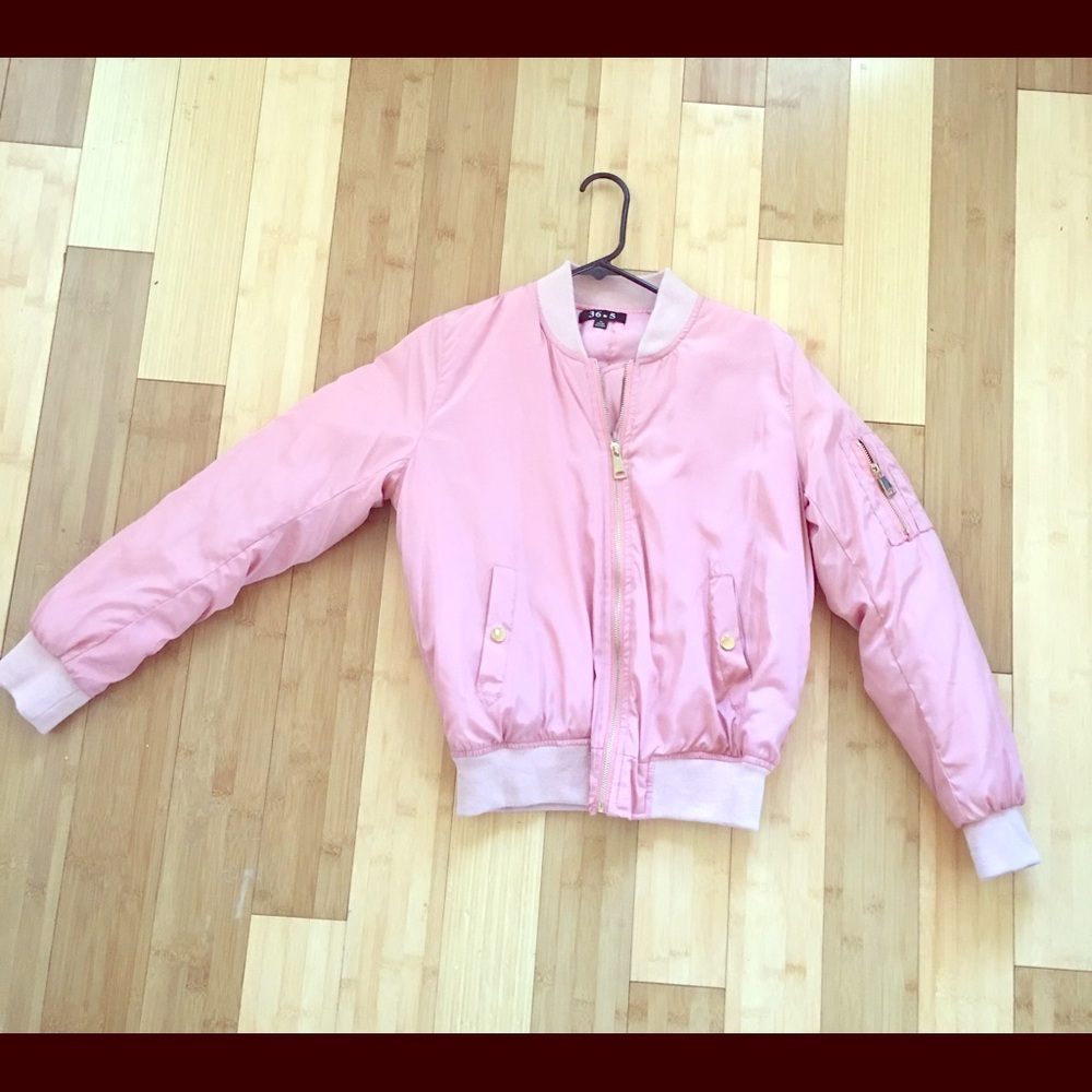 Light pink bomber jacket